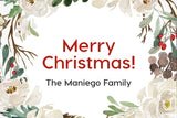 Blushing Holly Christmas Holiday Gift Tag
