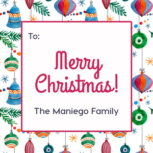 Hanging Decors Christmas Holiday Gift Tag