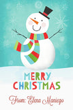 Most Jolly Snowman Christmas Holiday Gift Tag