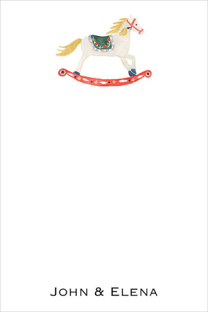Rocking Horse Christmas Holiday Gift Tag