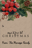 Holly in Craft Christmas Gift Tag