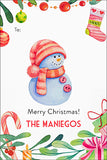 Hi Little Snowman Christmas Gift Tag