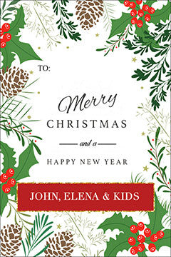 Classic Style Christmas Gift Tag