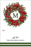 Wreath of Beauty Christmas Gift Tag