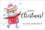 Cheeky Mouse Christmas Gift Tag