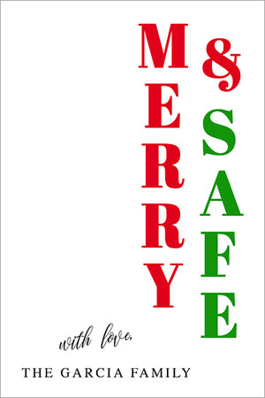 Merry & Safe Christmas Gift Tag