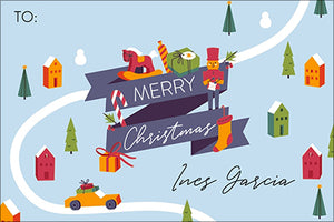 Road to Christmas Gift Tag