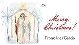 Joseph and Mary Christmas Gift Tag