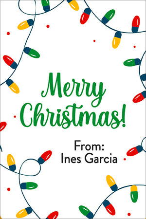 Holiday Lights Christmas Gift Tag