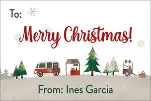 Holiday Road Trip Christmas Gift Tag