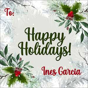 Silver Infused Christmas Gift Tag
