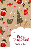 Classic Pattern Christmas Gift Tag