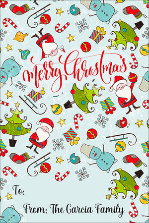 Fun and Funky Christmas Gift Tag