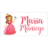 Pink Princess Kiddie Name & Address Label