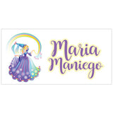 Purple Princess Kiddie Name & Address Label