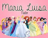 Disney Princess Group Themed Kiddie Label