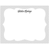 Simple Patterned Personalized Boxed Note Cards