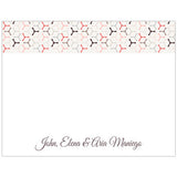 Wheel Pattern Personalized Boxed Note Cards