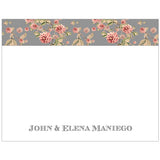 Vintage Floral Personalized Boxed Note Cards