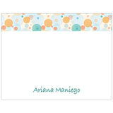 Colorful Bubbles Personalized Boxed Note Cards