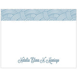 Elaborate Blue Rope Personalized Boxed Note Cards