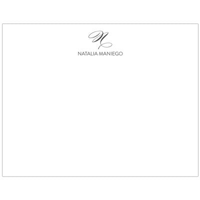Classic Monogram Personalized Boxed Note Cards