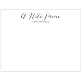 A Note From Personalized Boxed Note Cards