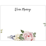 Floral Touch Personalized Boxed Note Cards