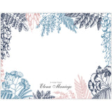 Pastel Foliage Personalized Note Cards