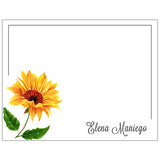 Sunflower Plant Themed Boxed Note Cards