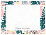 Lovely Tropical Bordered Personalized Note Cards