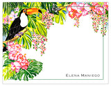 Lush Tropical Dream Personalized Note Cards