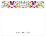 Mexican Floral Band Personalized Note Cards