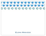 China Blue Personalized Note Cards