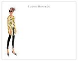 Posh Lady Personalized Note Cards