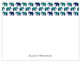 Elephants Marching Personalized Note Cards