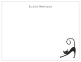 Le Chat Noir Personalized Note Cards