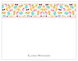 Bright Tropical Border Personalized Note Cards
