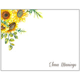 Marisa's Sunflower Personalized Note Cards