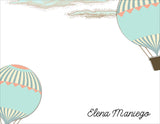 Hot Air Balloon Personalized Note Cards