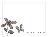 Blushing Leaves Personalized Note Cards