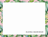 Tropical Blush Personalized Note Cards