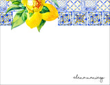 Spanish Tiles with a Twist of Lemon Notecard