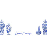 Chinoiserie Blue Jars Notecards