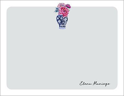 Beautiful Ming Vase Chinoiserie Notecards