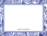 Beautiful Blue Chinoiserie Border Notecards