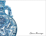 Bluest Ming Vase Chinoiserie Notecards