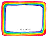 Rainbow Rush Personalized Notecards