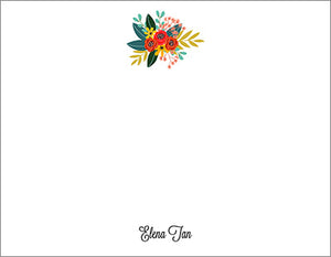 Colorful Wild Bouquet Gift Tag or Notecard