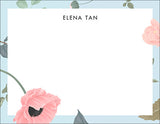 Blue Blossom Floral Gift Tag or Notecard
